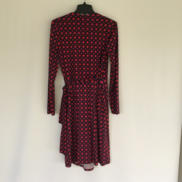 Hobbs Deliah Geo Print Wrap Dress Size 6 Women Long Sleeve Viscose Blend - Picture 5 of 15